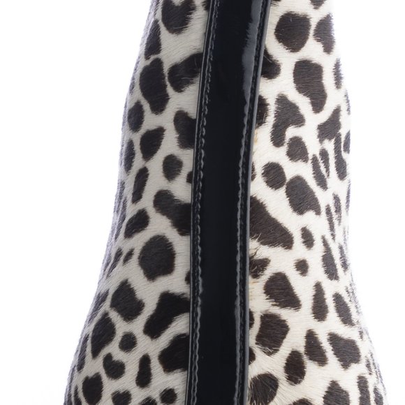 New In Box! GUCCI PONY HAIR Leopard Gradient Print Booties - Picture 9 of 12